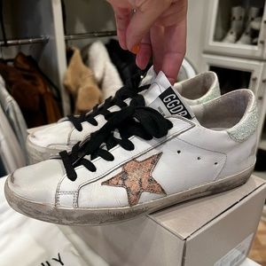 Golden Goose Sneakers size 8 or 38. Only worn a few times.